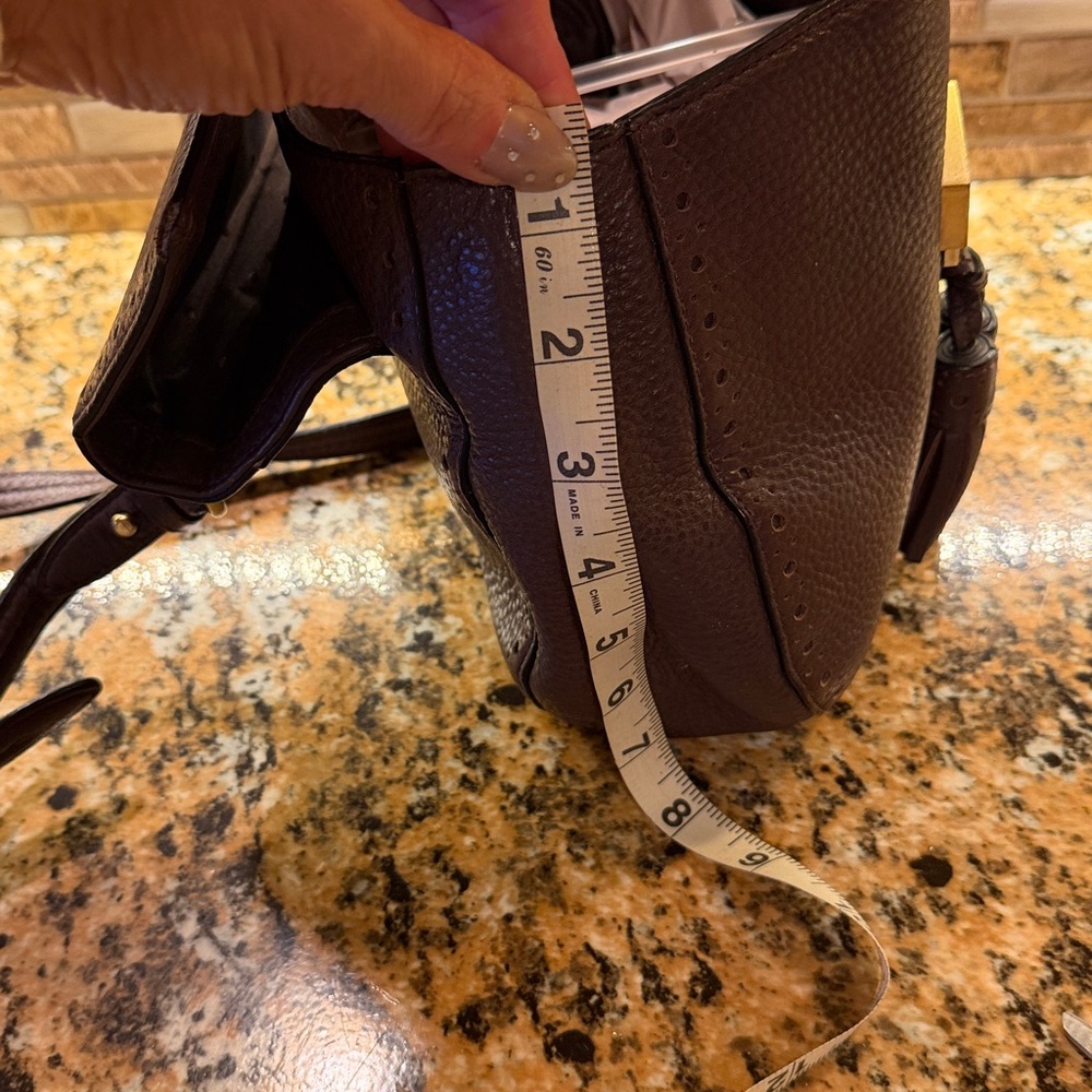 Kate Spade Dark Brown Pebbled Leather Crossbody Bag - Picture 11 of 11